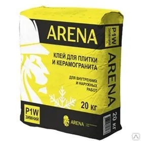 фото Клей для плитки и керамогранита ARENA P1W