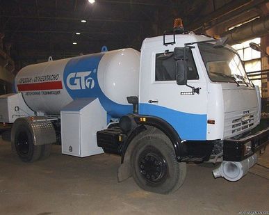 фото Газозаправщик АЦТ-10 (пропан/бутан, Камаз-43253)