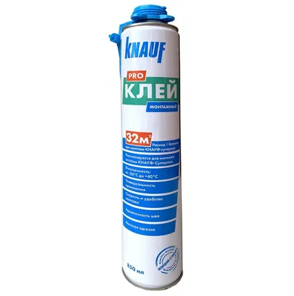 Фото №0 Клей-пена монтажная Knauf всесезонная (от -20 до +40) 850 мл
