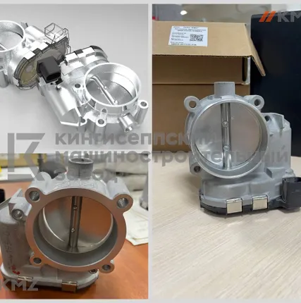 Фото №1 Заслонка дроссельная двигателя КАМАЗ (аналог А289000406 Bosh)