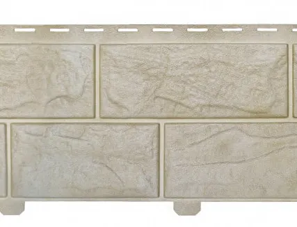 Фото №0 Формованный сайдинг Альта-Профиль Камень Вулканический цвет Рутил