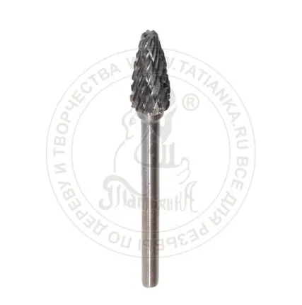 Фото №0 Фреза твердосплавная №5, карбид-вольфрама WC, хвостовик 3mm, длина 48мм Фреза 5