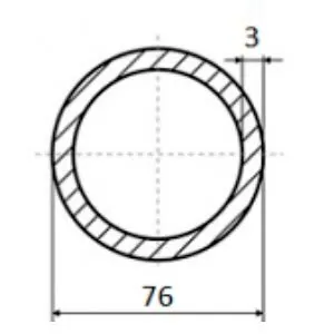 фото Труба электросварная 76х3.0