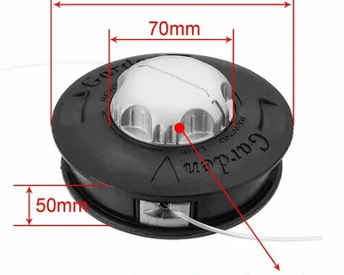 фото Шпулька для триммера "Зелёная Революция" КЛ-410125 леска 2.4мм, М10х1.25, левая резьба, полуавтомат