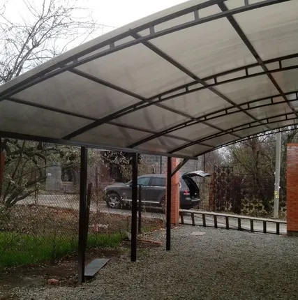 Фото №0 Навесы из поликарбоната