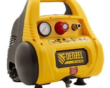 фото DENZEL Компрессор поршневой DENZEL РС 1/6-180 безмасляный (220 В, 6 л)