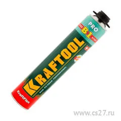 фото Пена PREMIUM PRO B1 профессиональная, KRAFTOOL,огнеустойчивая , всесезонная, 750 мл