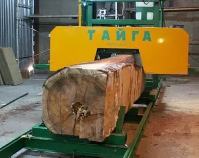 фото Ленточная пилорама с электродвигателем Тайга Т1.