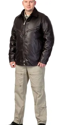 Фото №0 Куртка мужская лётная кожаная «Классика»