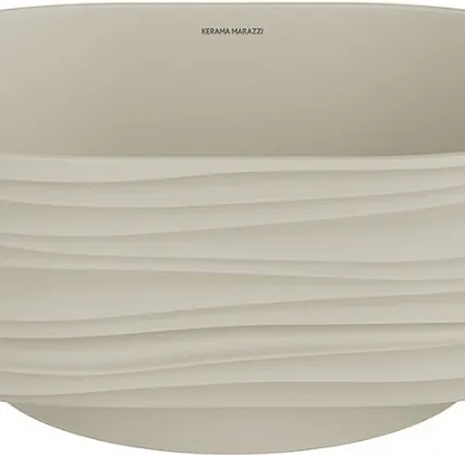 Фото №0 Раковина Kerama Marazzi Artbasin Conchiglia 50 белый матовый SA.wb.50\SAN