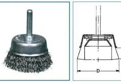фото Чашечные щётки Osborn, гофрированная проволока