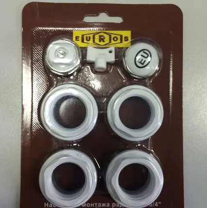 Фото №0 Комплект для подключения радиатора 1/2 без кронштейнов EUROS