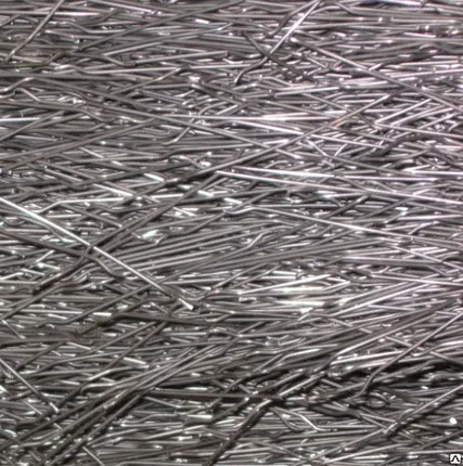 Фото №0 Фибра стальная 32 мм из листа из проволоки из сляба фрезерованная