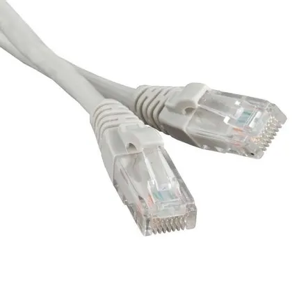 Фото №0 Патч-корд U/UTP кат.5e LSZH 1м PC-LPM-UTP-RJ45-RJ45-C5e-1M-LSZH-GY сер. Hyperline 42270