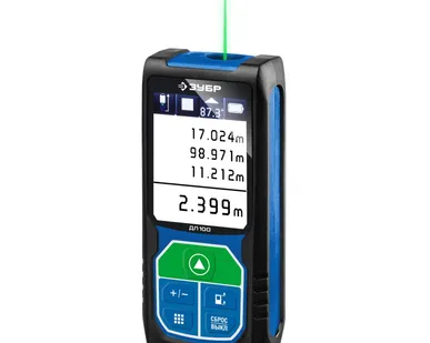 фото Дальномер лазерный 34923 Зубр ДЛ-100, диапазон измерений 0.05-100 м