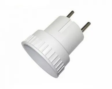 фото Европереходник без заземления 6А белый