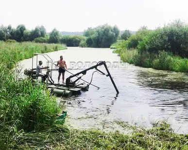 фото Земснаряд для очистки водоёмов