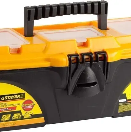 Фото №0 Ящик STAYER "STANDARD" пластиковый с органайзерами, 410х215х197мм, 16"