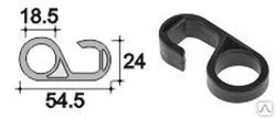 Фото №0 Крючок пластиковый, для трубы d18мм