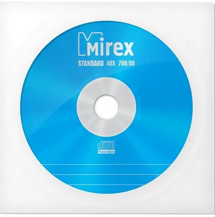 Фото №0 Носители информации CD-R, 48x, Mirex Standard, конверт/1, UL120051A8C