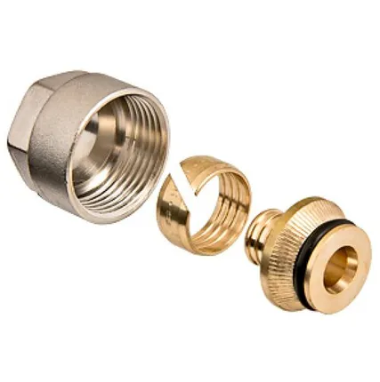 Фото №0 Соединитель коллекторный обжимной для м/пл Ф16*1/2 Valtec (10/300)