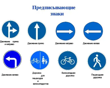 фото Предписывающие знаки