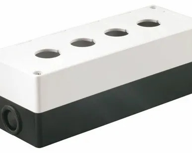 фото Корпус 104 для кнопок 4 места белый BKP10-4-K01