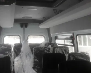 фото Багажные полки в салон микроавтобуса без разводки под кондиционер (Россия)