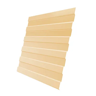 Фото №0 Профнастил С-8 0,7 RAL 1014 слоновая кость 2 м