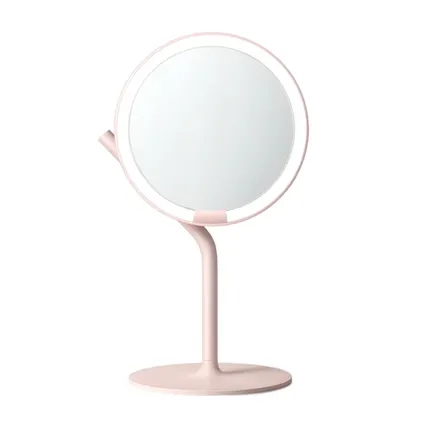 Фото №0 Зеркало для макияжа Xiaomi Amiro Mini 2 Desk Makeup Mirror розовый