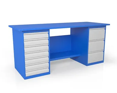 фото Двухтумбовый стандартный верстак ВСТ-Н 18/708-ПС800