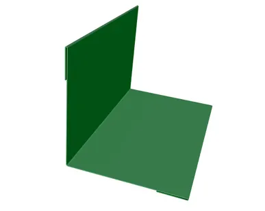 фото Угол внутренний 50х50 0,45 PE с пленкой 6002 лиственно-зеленый