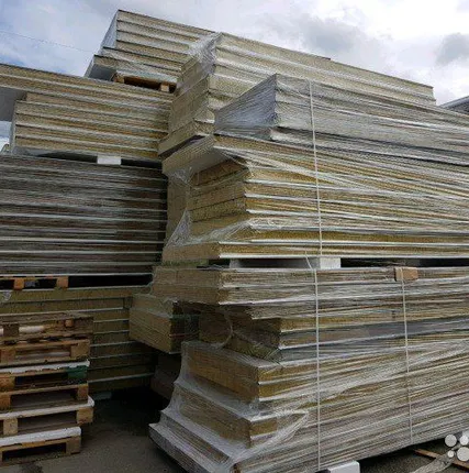 Фото №0 Сэндвич-панель минвата 100 мм 4,5 м