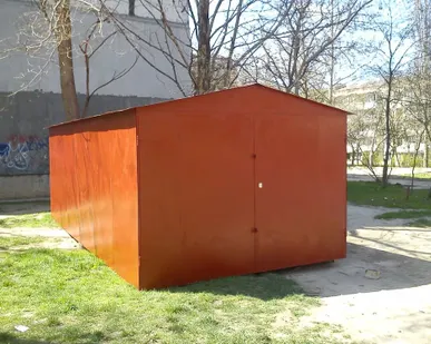 фото Гараж сборной металлический