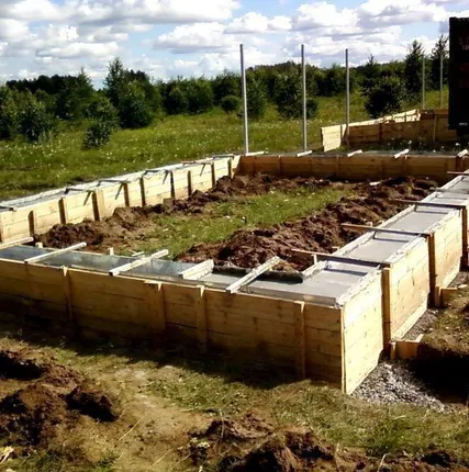 Фото №0 Устройство ленточных фундаментов