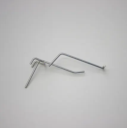 Фото №0 Крючок одинарный на сетку с ценникодержателем, L=100мм, d=4мм, покрытие цинк