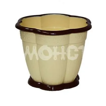 Фото №0 Горшок цв 'Восторг' 3л с под (св.желтый) (М1231) (1/25) П