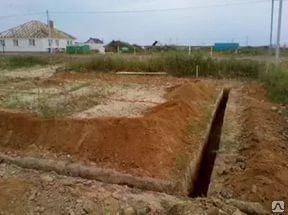 фото Копка траншей под фундамент