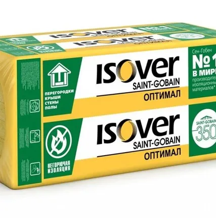 Фото №0 Базальтовая плита ИЗОВЕР ОПТИМАЛ 1200*600*50 5,76м2,0,288м3,8п