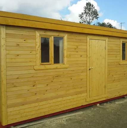 Фото №0 Вагон бытовка распашонка 2300 х 6000 (отделка ДВП)