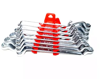 фото Набор ключей накидных двусторонних изогнутых 6-32 мм 12 предметов, IZELTAS, 0430002112, 13000000429