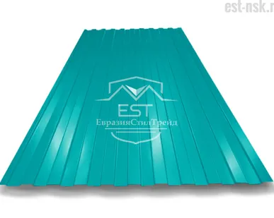 фото Профнастил C-8х1150 Pe 0.5 | RAL 5021 Водная синь