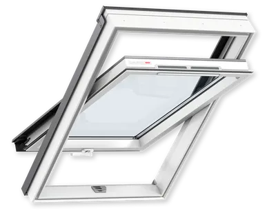 фото Окно мансардное VELUX  GLP 0073BIS БЕЛЫЙ ПЛАСТИК 78*118 Ручка снизу КОМФОРТ