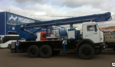 фото Автогидроподъемник ПСС-141.35Э (АПТ-35 )на шасси КАМАЗ-43118 (6х6)