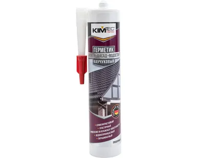 фото KIM TEC Герметик каучуковый прозрачный 310мл кровля фасад водостойкий (02-05-82)