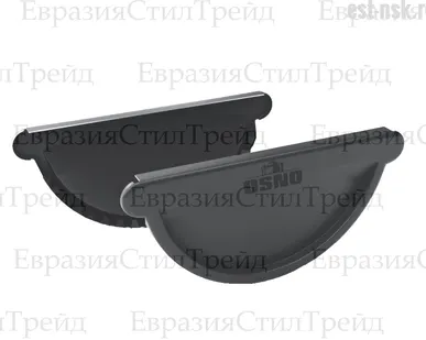 фото Заглушка желоба D125 OSNO | RAL 7024 Серый графит