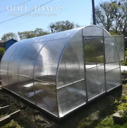 Фото №3 Теплица Сибирская Усиленная 4 метра с поликарбонатом