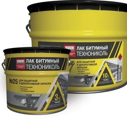 Фото №0 Лак
битумный ТЕХНОНИКОЛЬ №25