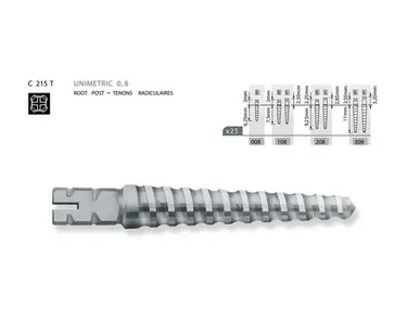 фото Штифты титан Юниметрик / UNIMETRIC 008S 25шт Maillefer C215TS0000800