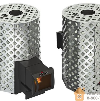 Фото №1 Печь дровяная Grill D Violet Steel Romb Long